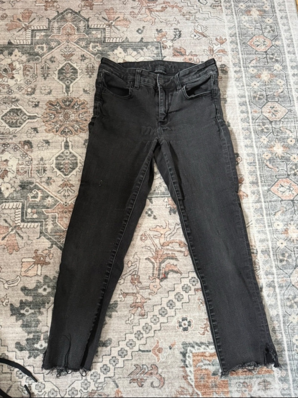 American Eagle Outfitters Women's Charcoal Black Skinny Jeans